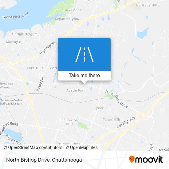 Mapa de North Bishop Drive