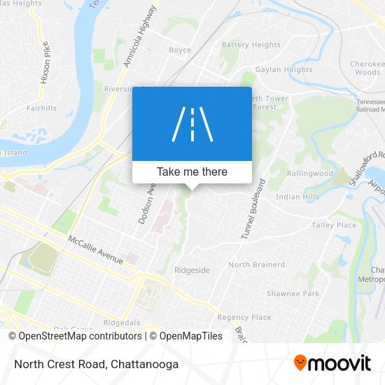 Mapa de North Crest Road