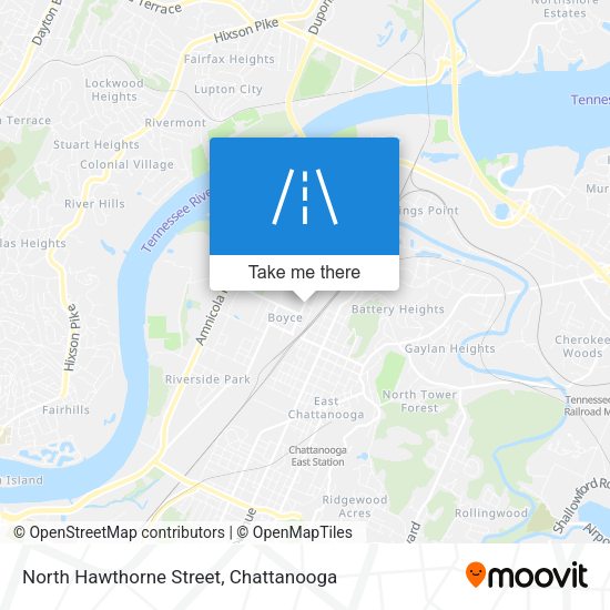 North Hawthorne Street map