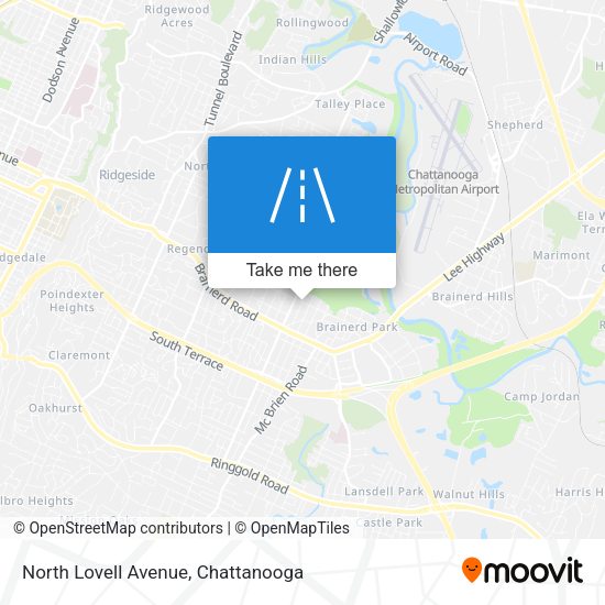 North Lovell Avenue map