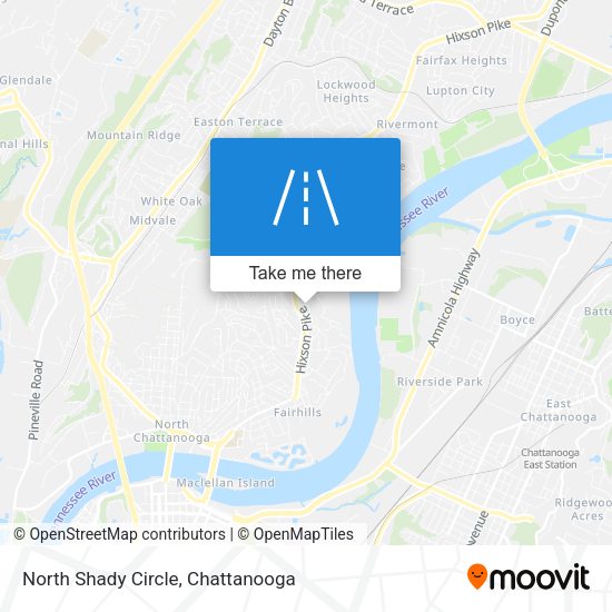 North Shady Circle map