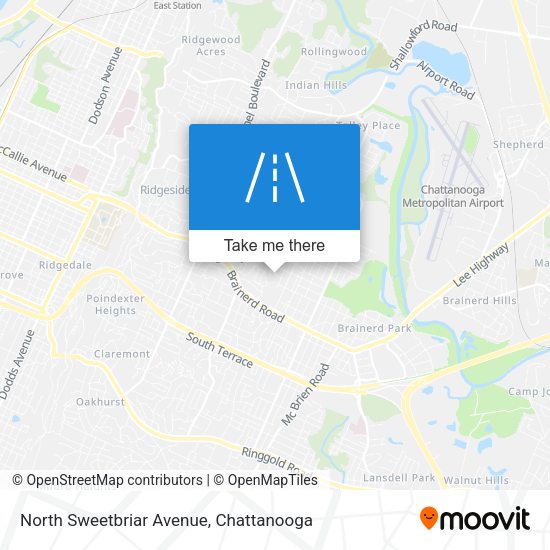 Mapa de North Sweetbriar Avenue
