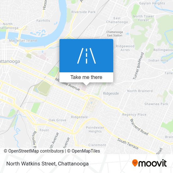 Mapa de North Watkins Street