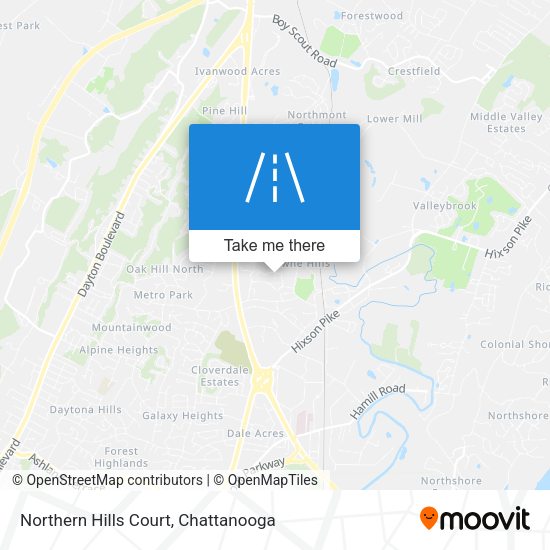 Northern Hills Court map