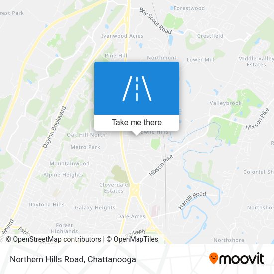 Northern Hills Road map