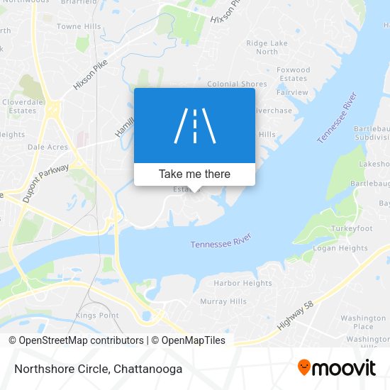 Northshore Circle map