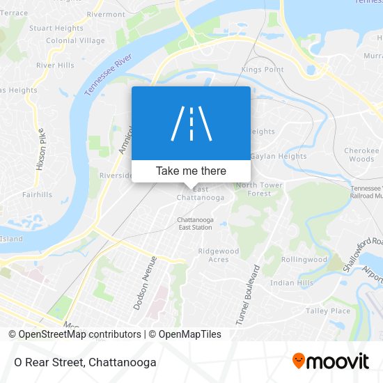 Mapa de O Rear Street