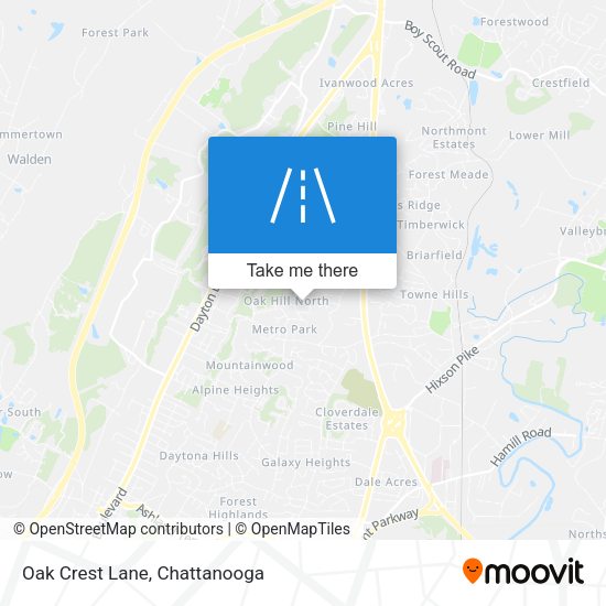 Mapa de Oak Crest Lane