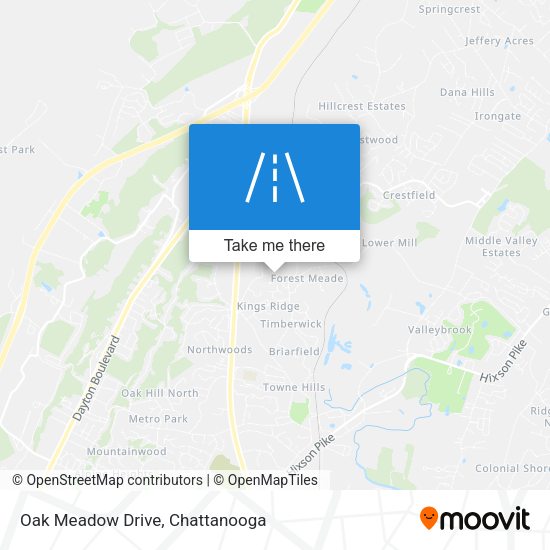 Oak Meadow Drive map