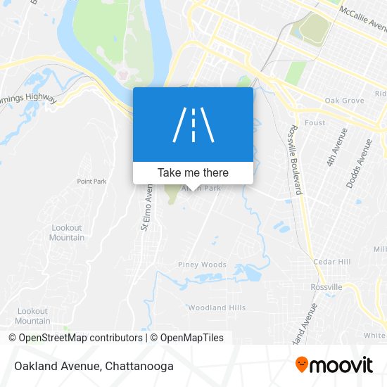 Mapa de Oakland Avenue
