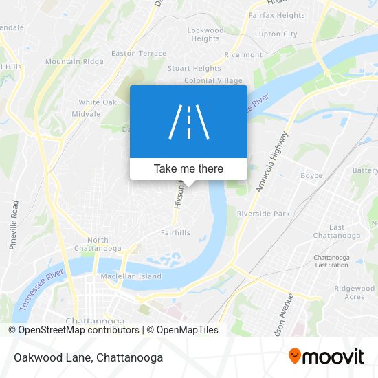 Mapa de Oakwood Lane