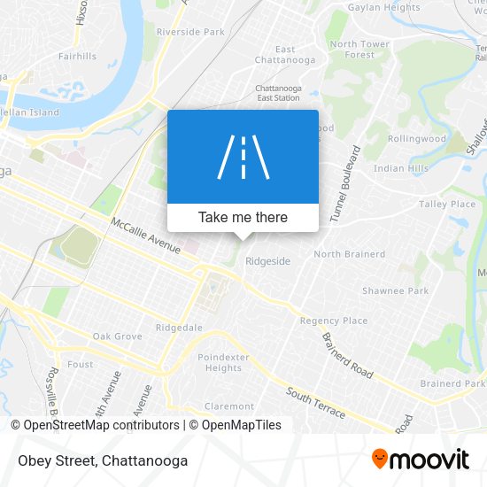 Obey Street map