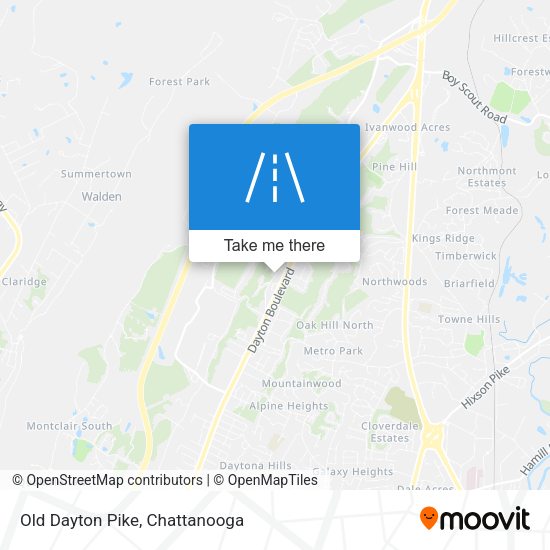Old Dayton Pike map