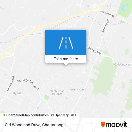Old Woodland Drive map