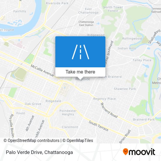 Palo Verde Drive map