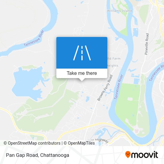 Mapa de Pan Gap Road