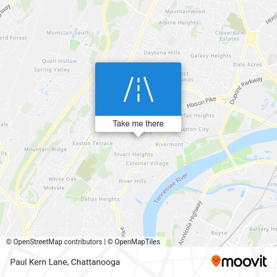 Paul Kern Lane map