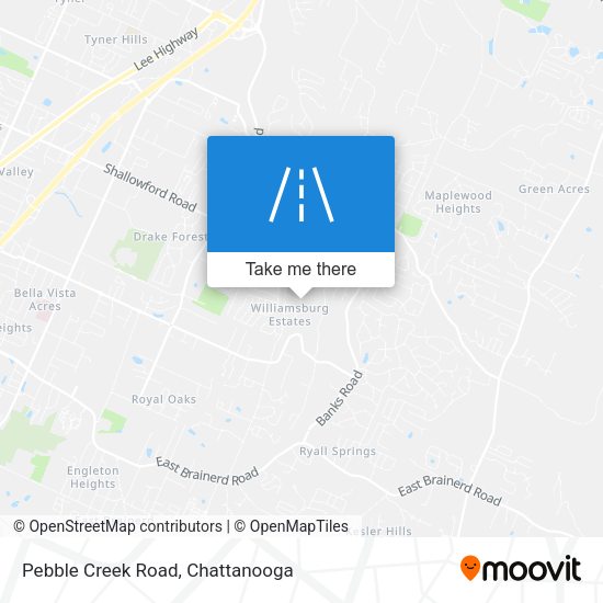 Mapa de Pebble Creek Road