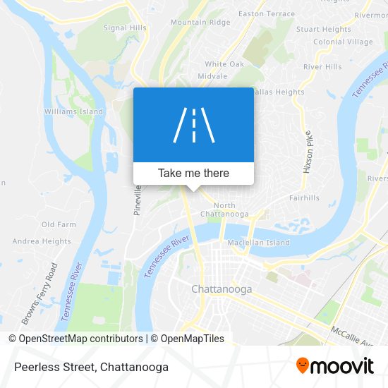 Peerless Street map