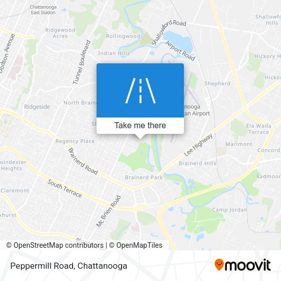 Peppermill Road map
