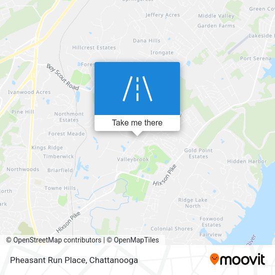 Mapa de Pheasant Run Place
