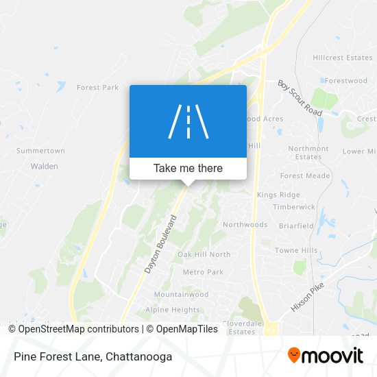 Mapa de Pine Forest Lane