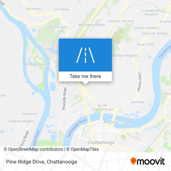 Pine Ridge Drive map