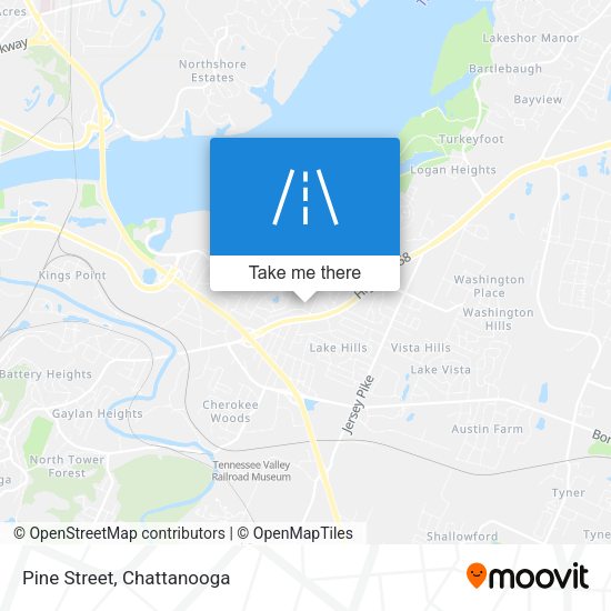Mapa de Pine Street