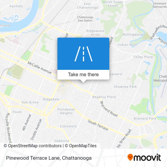 Pinewood Terrace Lane map