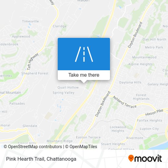 Pink Hearth Trail map