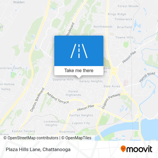Plaza Hills Lane map