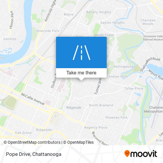 Pope Drive map