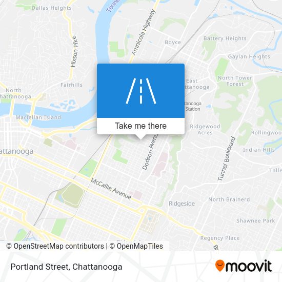Portland Street map