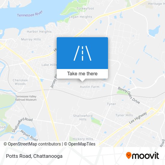 Mapa de Potts Road