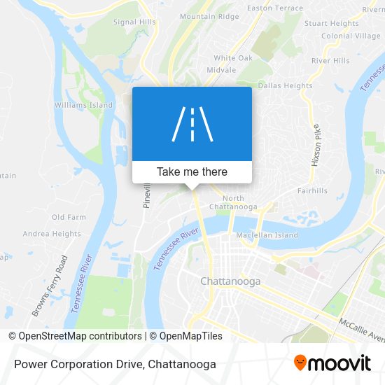 Mapa de Power Corporation Drive