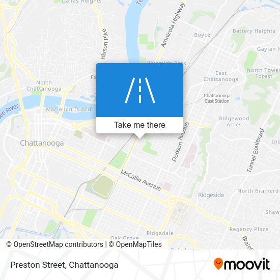 Preston Street map