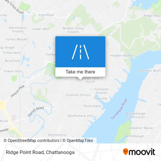 Ridge Point Road map