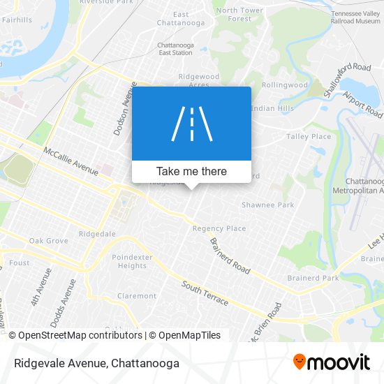 Mapa de Ridgevale Avenue