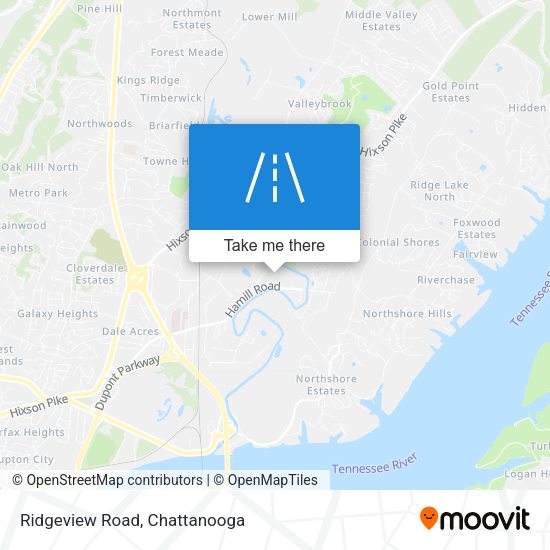 Ridgeview Road map