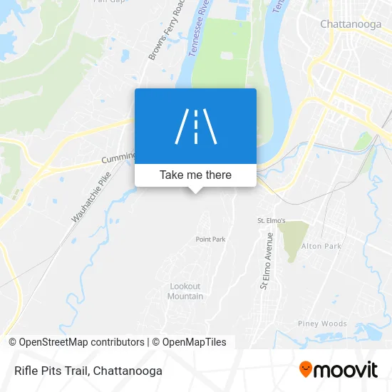 Rifle Pits Trail map