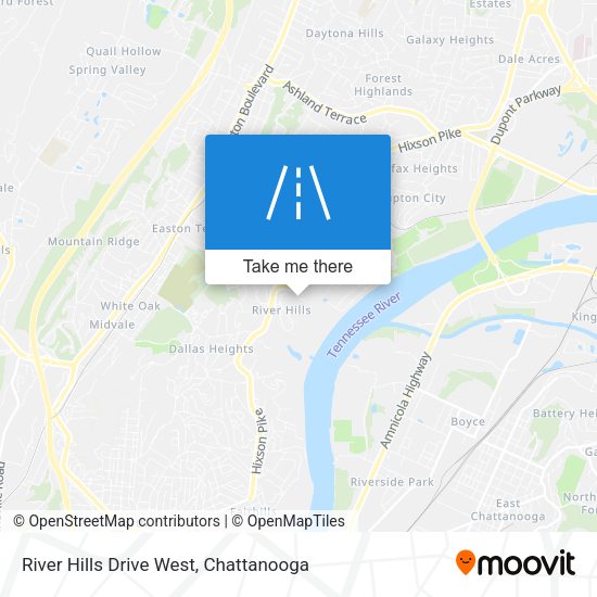 River Hills Drive West map