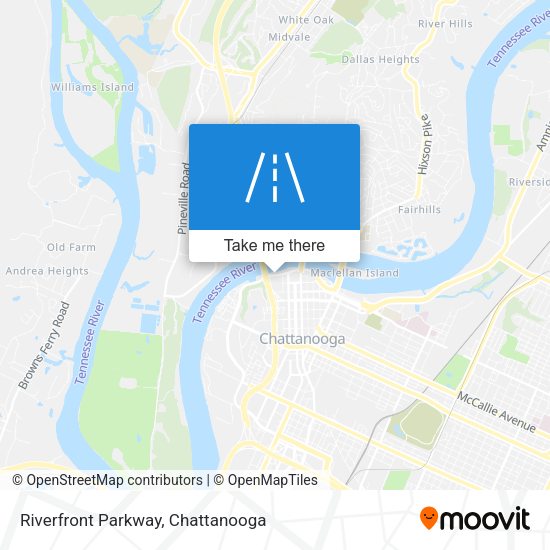Riverfront Parkway map