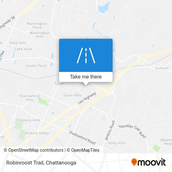 Robinroost Trail map