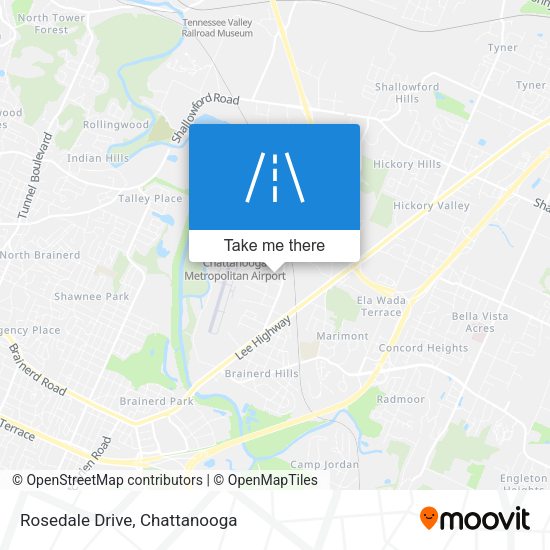 Mapa de Rosedale Drive