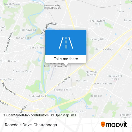 Rosedale Drive map
