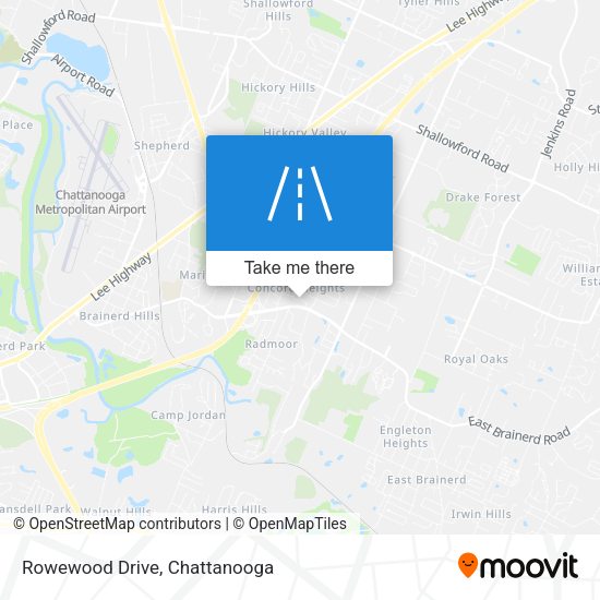 Rowewood Drive map
