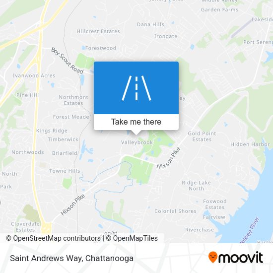 Saint Andrews Way map