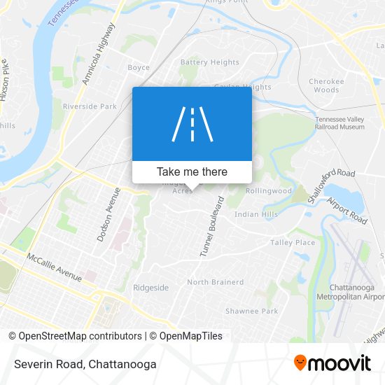 Mapa de Severin Road