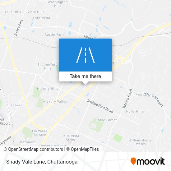 Mapa de Shady Vale Lane