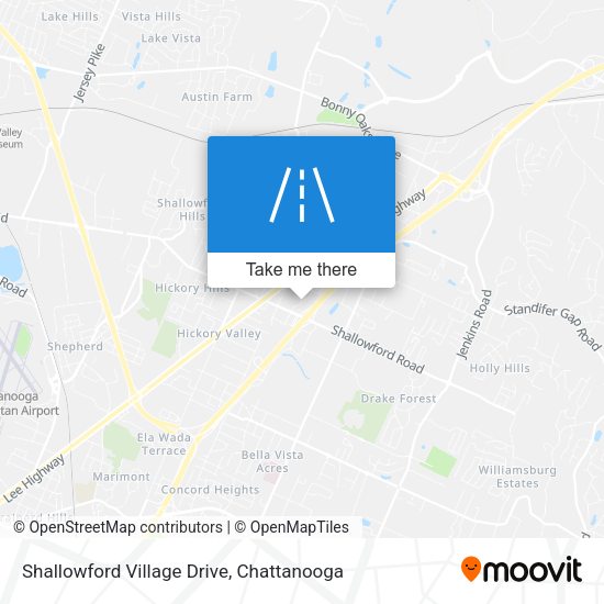 Shallowford Village Drive map